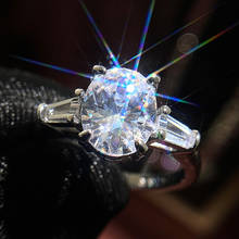 Huitan-anillos de dedo finos para mujer, joyería elegante de circón de cristal brillante para regalo de aniversario de boda, envío directo 2024 - compra barato