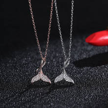 925 Sterling Silver Mermaid Fish Tail Clavicle Chain Necklace For Women Charm Fashion Sexy Dress Jewelry Accessories 2024 - buy cheap