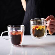 1PC Tumbler Cup Double Layer Glass Cup Household Juice Cup Transparent Thicken Glass Beer Wine Whiskey Glass Drinking Cup 2024 - buy cheap