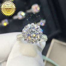 18K goldr ring 1ct D VVS moissanite ring Engagement&Wedding Jewellery with certificate 013 2024 - buy cheap