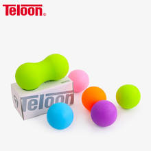 Teloon-conjunto de bola massageadora com lacrosse dupla, fitness, massagem corporal, exercícios de ioga, alívio de dor, k054spb 2024 - compre barato