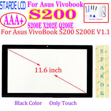 Сенсорный экран для Asus VivoBook S200 S200E X202E Q200E, стекло с дигитайзером, сменная сенсорная панель, черный 2024 - купить недорого