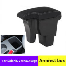 Car Armrest For Hyundai I Accent RB Solaris 2011-2016 Centre Console Storage Box Arm Rest 2012 2013 2014 2015 2024 - buy cheap