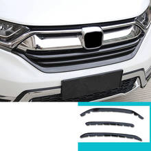 lsrtw2017 carbon fiber abs car front grill net trims for honda crv 2017 2018 2019 2020 2021 cr-v 5 accessories exterior styling 2024 - buy cheap