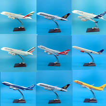 Aviões de brinquedo aéreo 36cm, aeronaves de resina fundidas, b747, b777, air a380, a320, aeronave aéreo modelo, brinquedo para crianças, display colecionável 2024 - compre barato
