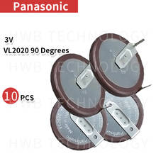 Batería recargable 100% Original VL2020 con patas, 90 grados, para PANASONIC, 10 unids/lote, Envío Gratis 2024 - compra barato