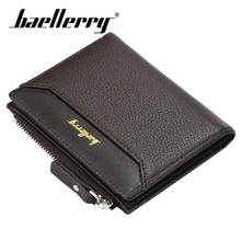 Baellerry Wallet Men Fashion Solid Short Wallet PU Leather Porta Handbag Note Compartment Photo Holder Card Holder Wallet Bag 2024 - buy cheap