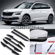 Protector de espejo para puerta lateral de coche, pegatinas protectoras de parachoques, para Skoda FABIA Karoq Octavia kodioq Rapid SUPERB Yeti, 6 uds. 2024 - compra barato