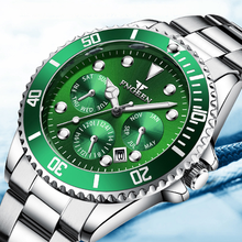 FNGEEN Fashion Calendar Mens Watches Stainless Steel Top Brand Luxury Sports Waterproof Quartz Watch Men Clock Relogio Masculino 2024 - buy cheap