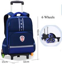 Children School Rolling backpack bag for Boys kids School Wheeled backpack On wheels Wheeled Bag for School Travel Trolley bags 2024 - buy cheap