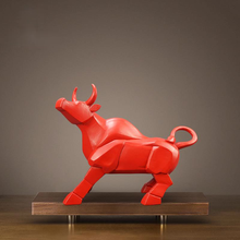 Taurus Statue Bull Symbol of The Year 2021 Sculpture Bull Figurine Reisn Animal Ox Home Decor Year of Ox Figurine for Decoration 2024 - buy cheap