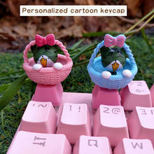 1pc Mechanical Keyboard Keycaps Handmade Customized Three-dimensional Personalized Key Caps Cartoon Cute Pink R4 ESC PBT Keycap 2024 - buy cheap