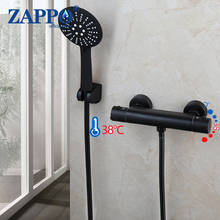 ZAPPO Thermostatic Shower Faucet Mixer Value Dual Handle Bath Shower Faucet  Mixer Valve Tap Temperature Control Shower 2024 - buy cheap