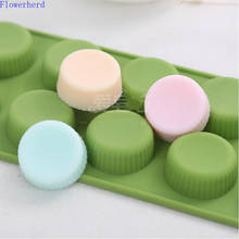Food Grade Silicone Handmade Soap Mould Twelve Round Bottle Caps Chocolate Mold Baking Silicone Mould Cake Mold Pastry Tools 2024 - buy cheap