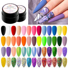 MEET ACROSS 5ml Gel Nail Polish Pure Color Soak Off UV LED Nail Gel All For Nails Art Manicure Semi Permanant Gellak Nail Gel 2024 - buy cheap