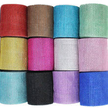 10yards/lot Rhinestones Trim mesh Roll Wedding DIY Decorations Wrap Crystal Ribbons Hand for Sewing Accessories Craft Supplies 2024 - buy cheap