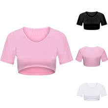 Sexy Women Mesh Crop Top See-Through Short Sleeve Sheer T-Shirt 2020 Women Summer Clothes Slim Mesh Breathable T-Shirt FN60 2024 - buy cheap