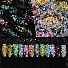 1 Box Nail Flakies Sequins Rose Gold Holographic Powder 3D Glitter 0.5g Nail Glitter Powder Sequins Powder For Nail Art Glitter 2024 - buy cheap