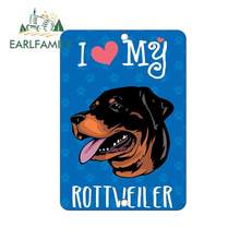 EARLFAMILY-pegatinas 3D de vinilo para coche, accesorios de calcomanías finas de 13x9,2 cm, I Love My Rottveiler, JDM 2024 - compra barato