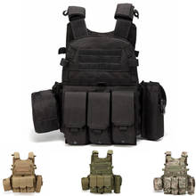 Molle colete airsoft outlife usmc airsoft, militar do exército armadura combate tático placa de asalto transportador swat pesca caça colete 2024 - compre barato