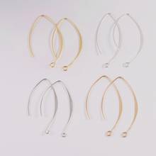 20pcs Gold Silver Rhodium Copper French V-shaped Earring Hooks Findings Ear Hook Wire Settings Base Settings For Jewelry Making 2024 - buy cheap