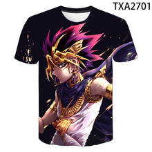 Camiseta de juegos Yu Gi Oh Para hombre y mujer, camisa con estampado 3D, informal, a la moda, para niño y niña 2024 - compra barato