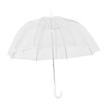 Paraguas con forma de cúpula de burbuja transparente, sombrillas a prueba de viento para exteriores, decoración de Bodas de princesa 2024 - compra barato