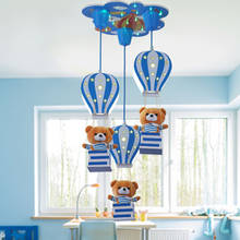Lámpara de araña LED para habitación de niños y niñas, iluminación con tema de globo, estilo nórdico, moderno y minimalista 2024 - compra barato
