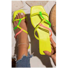 Sandálias baixas de verão da moda, chinelos de dedo aberto, sapatos femininos para áreas externas, praia, férias, plus size 42, 2021 2024 - compre barato