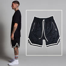 Pantalones cortos de baloncesto para hombre, Shorts de malla transpirable para gimnasio, correr, exteriores, de secado rápido, informales, de entrenamiento 2024 - compra barato