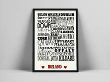 Nordic Ireland Counties City Alphabet Print Posters Modern Decoration Wall Art Pictures Canvas Painting for Living Room Office 2024 - buy cheap