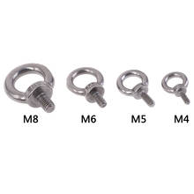 1pcs M4 M5 M6 M8 Eye Bolt Stainless Steel Marine Lifting Eye Bolt Ring Screw Loop Hole for Cable Rope Lifting 2024 - buy cheap