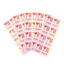 Pegatina de papel para decoración, etiqueta de advertencia, adhesivo de papelería, pegatinas adhesivas, delicado, rojo, 40 Uds. 2024 - compra barato