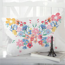 Funda de almohada decorativa para sofá, cubierta de cojín para cama, decoración del hogar, coche, 50x75, 50x80 Flores, 1 unidad 2024 - compra barato