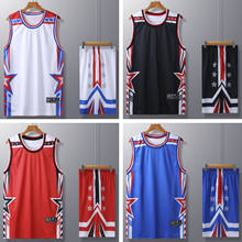 Traje de baloncesto throwback para hombre, uniformes de baloncesto para jóvenes, ropa deportiva de entrenamiento de equipo, Kits de baloncesto, YW1928 2024 - compra barato