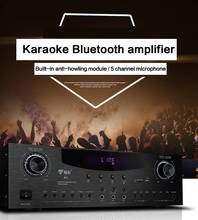 KYYSLB 350W*2 220V A3 KTV High Power Bluetooth Professional Card Package Amplifier Hifi Home Karaoke Performance Amplifier 2024 - buy cheap