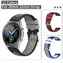 Correa de silicona deportiva para Samsung Active 2, banda de reloj suave de 44mm, 40mm, 46mm, 42mm, Gear Sport, S3, 20/22mm 2024 - compra barato