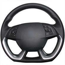 Hand-stitched Black Artificial Leather Custom Car Steering Wheel Cover for Citroen DS5 DS 5 DS4S DS 4S 2024 - buy cheap