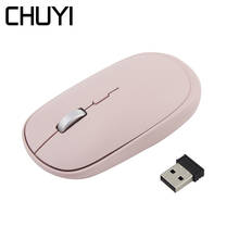 CHUYI-ratón óptico inalámbrico para ordenador, periférico con Bluetooth, modo Dual, 2,4 Ghz, 1000-1200-1600dpi, 4 botones, para PC, portátil y Mac 2024 - compra barato