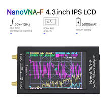 NanoVNA-F VNA SWR Meter VHF UHF Antenne Analyzer + 4.3 IPS LCD + Metal Case Vector Network Analyzer 50KHz-1000MHz 2024 - buy cheap