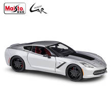 Maisto 1:24 Model Car Simulation Alloy Racing Metal Toy Car Chevrolet 2014 Corvette Stingray Sports Car Modified Version 2024 - buy cheap
