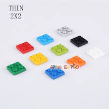 240PCS/lot DIY Building Blocks Thin 2X2Dots Educational Creative Figures Bricks kids Toys for Children fit 3022 bricks size 2024 - buy cheap