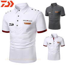 2021 New Mens Daiwa Fishing Clothing Quick Drying Fishing Tshirt Sports Fishing Polo Shirt Black Short Sleeve Fishing Clothes 2024 - buy cheap