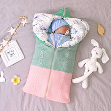 Newborn Winter Swaddle Infant Thicken Anti-kick Sleeping Bag Baby Autumn Winter Envelope Zipper Sleeping Bag Kids Blanket Quilt 2024 - buy cheap