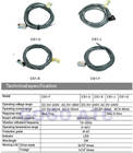 Sensor com fio para cilindros sda/tn 240 m, interruptor de sensor magnético, dc/ac 5-1.5 v, 2 cilindros de luz led vermelha - foto 2026