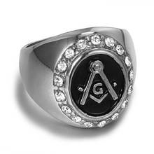 Женское и мужское кольцо с каменным камнем, вечерние кольца из нержавеющей стали с золотым покрытием 2024 - купить недорого