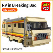 Breaking Bad-bloques de construcción para niños, juguete de ladrillos para armar autocaravana, autobús de simulación, regalo de Navidad, colección de películas, MOC-17836 2024 - compra barato