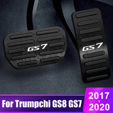 Tampa do pedal de freio e acelerador, capa de liga de alumínio para pedal do acelerador de combustível trompchi gs8 gs7 2017 2018 2019 2020 acessórios para automóveis 2024 - compre barato