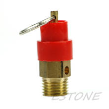 Válvula de segurança bsp para liberação do ar, compressor de ar, válvula de alívio de pressão, 1/4 ", 8kg