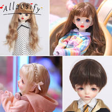 Allaosify Bjd Doll 1/6 Mohair High Temperature Silk Wig 2024 - buy cheap